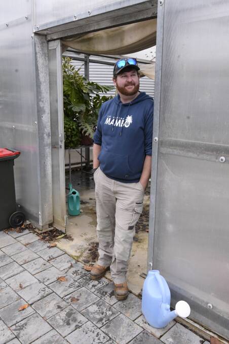 FUTURE: Damien Carrod was looking to fulfil a dream when he enrolled in a Certificate III in Horticulture at Federation TAFE - now he's changed the dream slightly to start a new business. Picture: Lachlan Bence