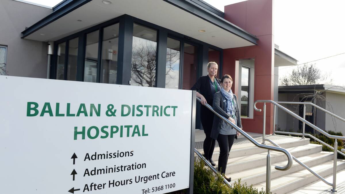 HOSPITAL: Ballan and District Hospital, run by Ballan Health and Care, could see services reduced if a funding lifeline is not forthcoming from state or federal health departments.
