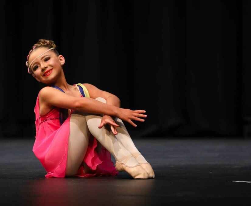 POSE: A young dancer in action during the 15 days of dance competition at the Royal South Street Eisteddfod. Picture: Capture My Event