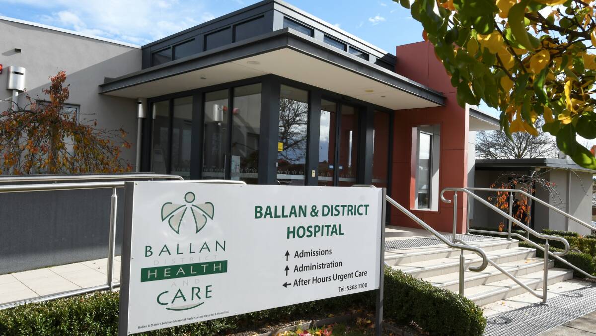 Ballan and District Hospital. Picture: Lachlan Bence