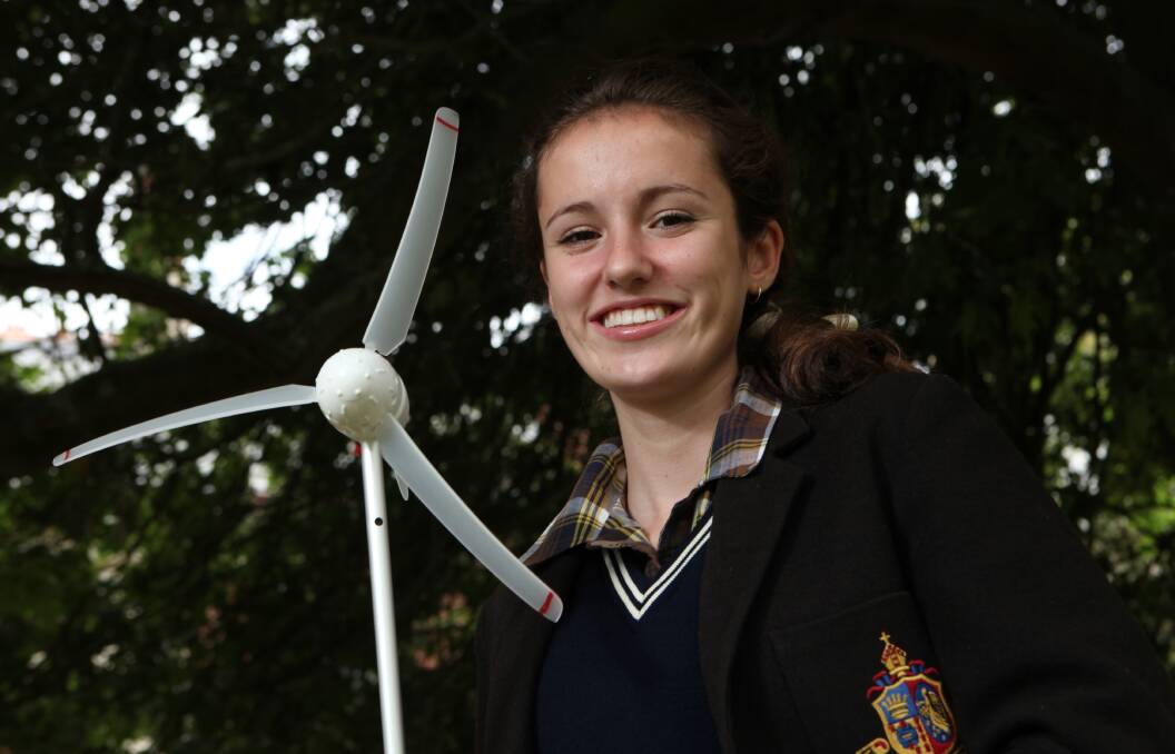 SCHOOL DAYS: Rhodes scholar Siobhan Tobin in 2012 before heading to New Delhi to represent Australia in the Physics Olympiad.  