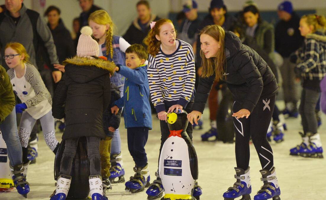 ICE: Ice skating is one of the most popular Winter Festival events and will return to Armstrong Street when the festival kicks off on June 30.