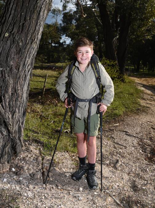 TREK: Bailey Tuddenham, 12, has just got back from walking the Kokoda Track with his grandfather and uncle to raise money for the KIDS Foundation. Picture: Kate Healy