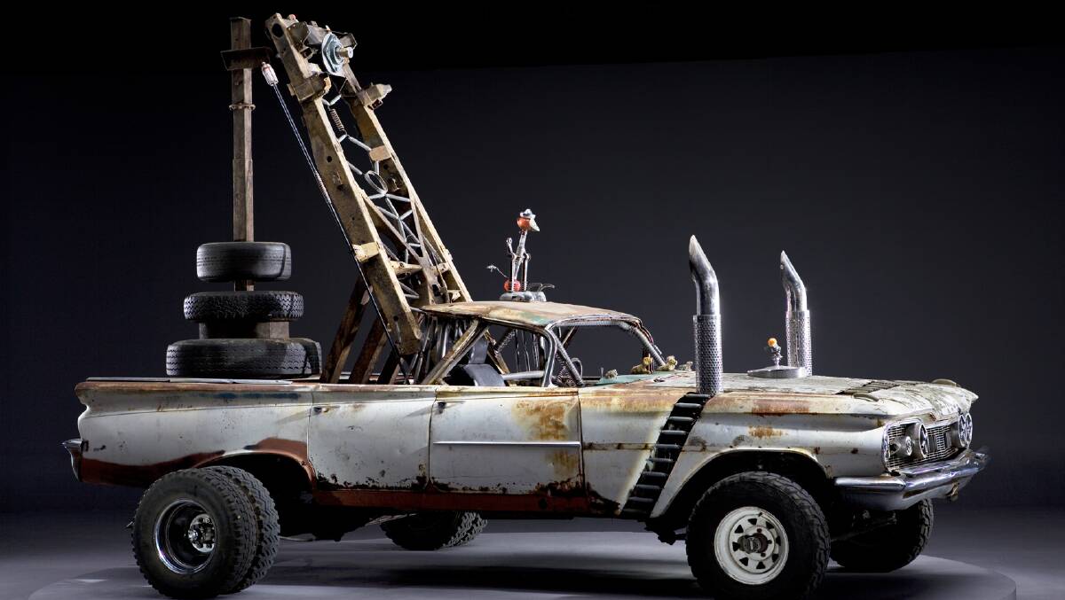 FURY: The Oldsmobile Polecat from Mad Max Fury Road is sure to be popular when it rolls in to town for White Night Ballarat on September 21. Picture: supplied