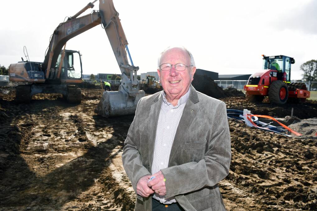 UNDERWAY: Ballarat Hospice board of management chair Geoff Russell is pleased that after nine years the new hospice project has finally begun. Picture: Kate Healy