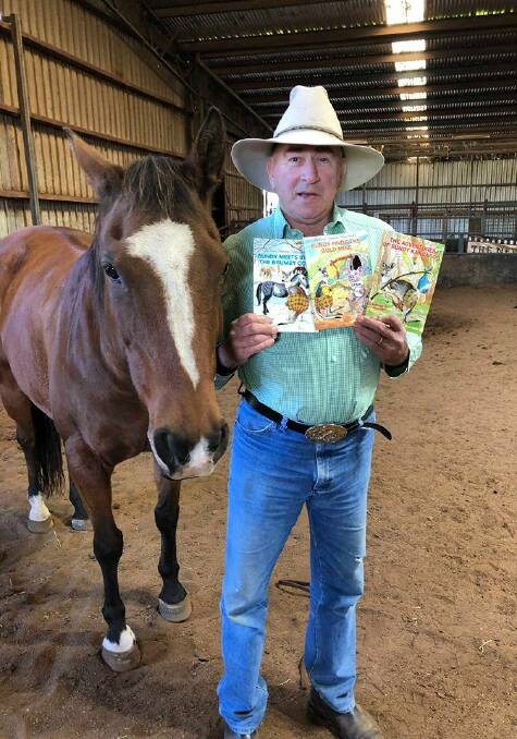 NO BULLYING: Ballarat horseman turned author Ken Hughes has written a series of stories with an anti-bullying message told through the eyes of an eastery grey kangaroo named Bundy and his native animal friends during adventures in the Australian bush.