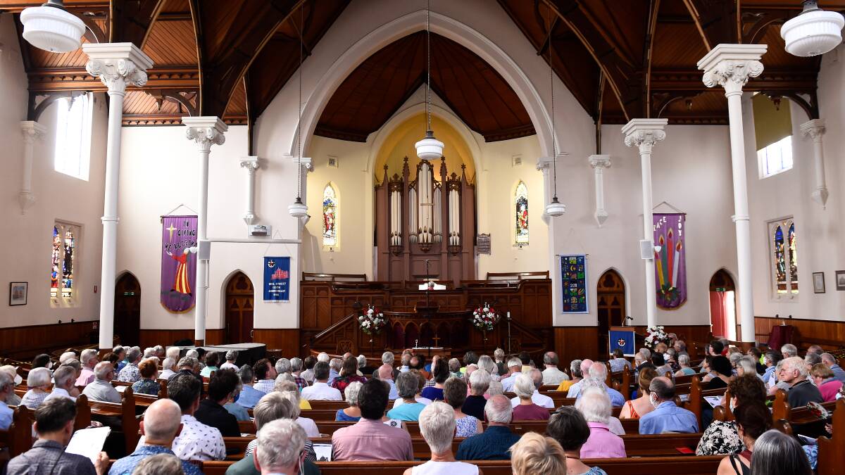 Organs of the Goldfields festival crowds flocked to Neil Street Church to hear Martin Setchell play the 1874 Fincham and Hobday pipe organ for the last time before the church's closure. Picture by Adam Trafford