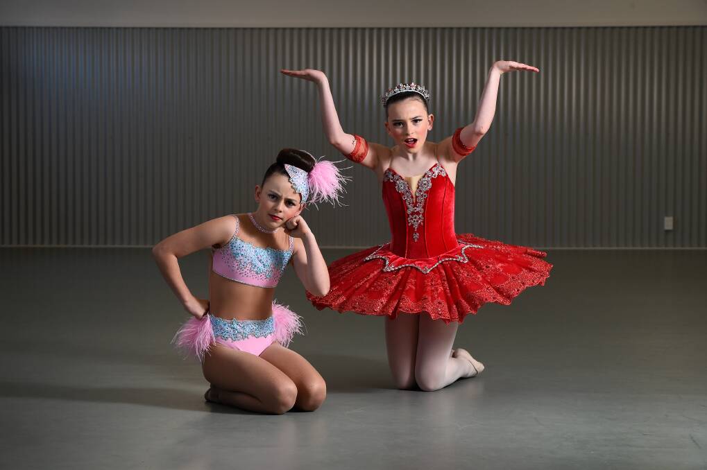 DISAPPOINTED: Ava and Alexandra Young had put in countless hours of training at Anita Coutts School of Dance to prepare for the Royal South Street Energetiks dance competition, which has been cancelled because of COVID-19. Picture: Adam Trafford