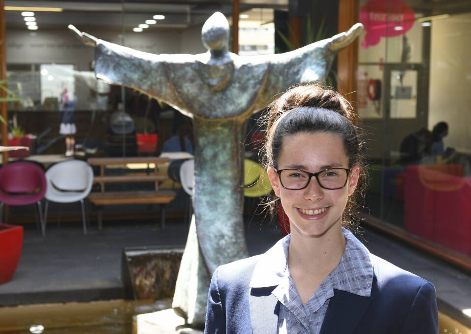 BRIGHT FUTURE: Mia Lepair will enter her VCE years with the support of the University of Melbourne's Lee Kwong Dow Scholars Program. Picture: Lachlan Bence