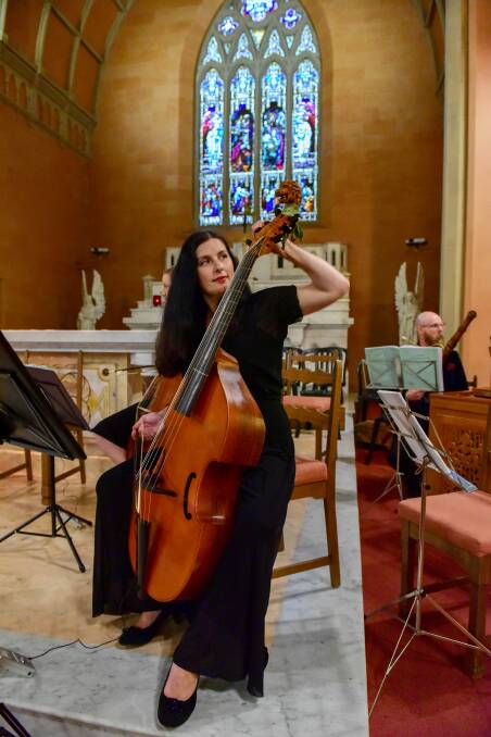 READY: Laura Vaughan tunes up before the opening concert of the 2020 Organs of the Ballarat Goldfields Festival, St Alipius Church. Picture: Brendan McCarthy