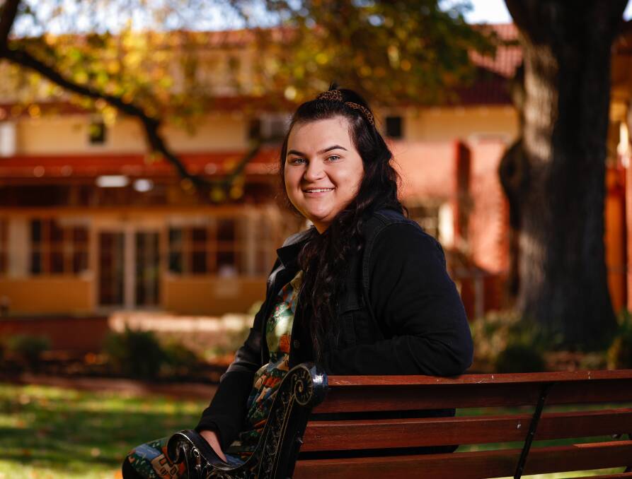 INSPIRING: ACU fourth-year teaching student Mackenzie Gould wants children with dyslexia to know they can achieve their dreams. Picture: Luke Hemer