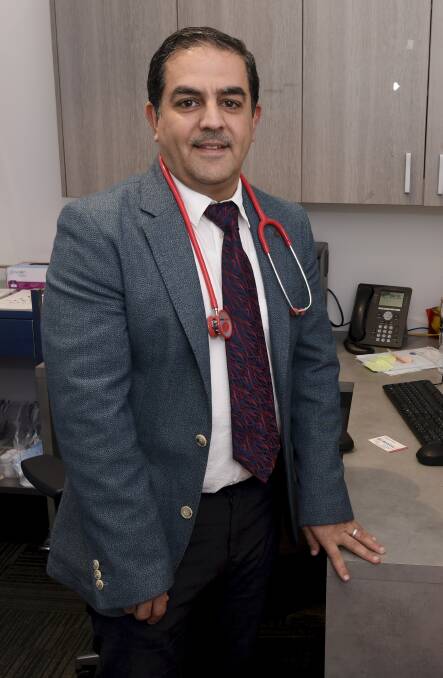 Dr Al Naima in the new consulting rooms at Q1 Medical in Lucas. Picture: Lachlan Bence