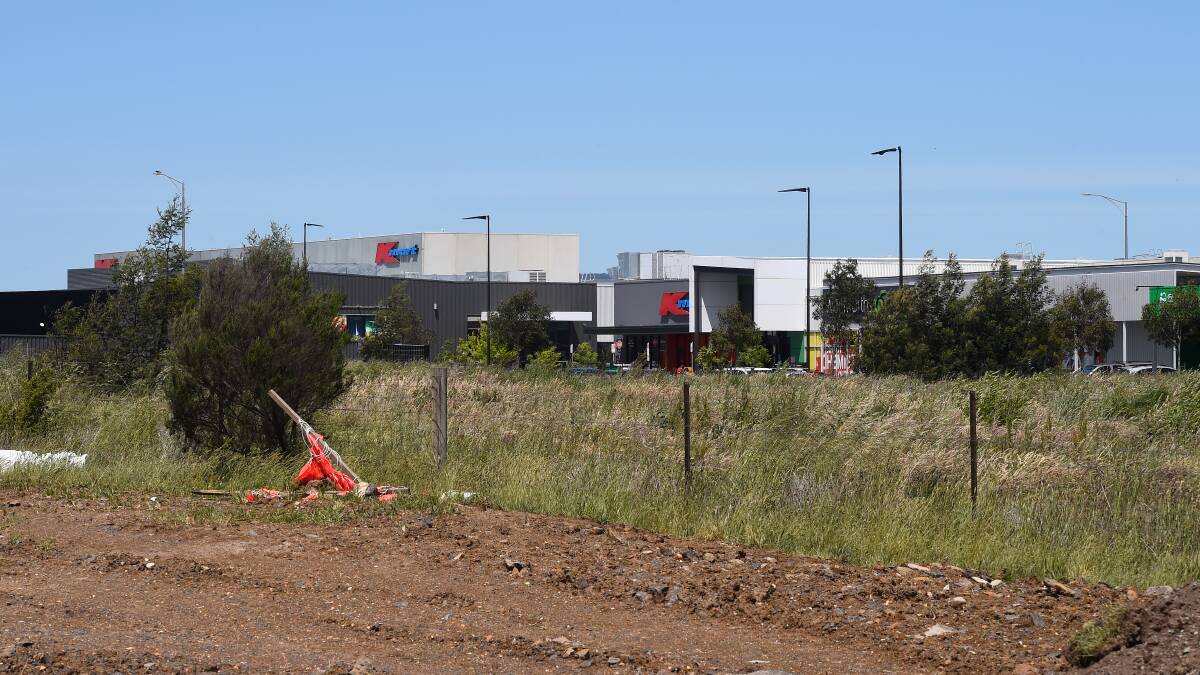 This four hectare site next to Delacombe Town Centre is being transformed to become stage two of DTC featuring Hungry Jacks, Rebel Sport, Super Cheap Auto Reject shop and other retailers. File photo