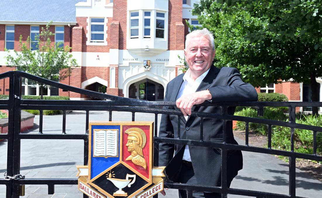 David Shepherd is retiring after 27 years as principal at Ballarat Clarendon College. Picture by Kate Healy