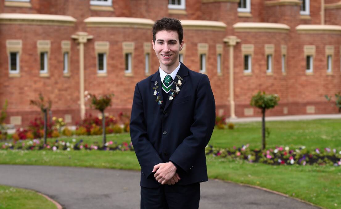 St Patrick's College student Toby Clack wants to work on vaccine development after studying biomedicine. Picture by Adam Trafford