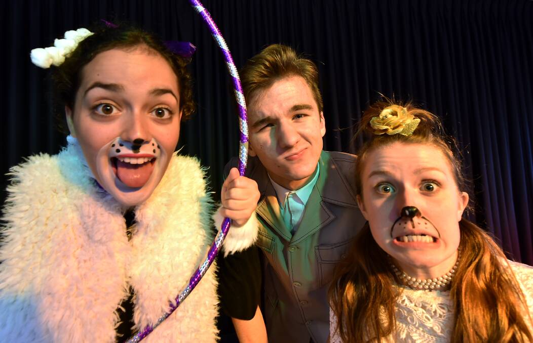 TOP ACTS: Ellie Carroll (left) with classmates Aiden Kinder and Natalya Munro were all invited to audition for the prestigious VCE Top Acts last year. Picture: Jeremy Bannister