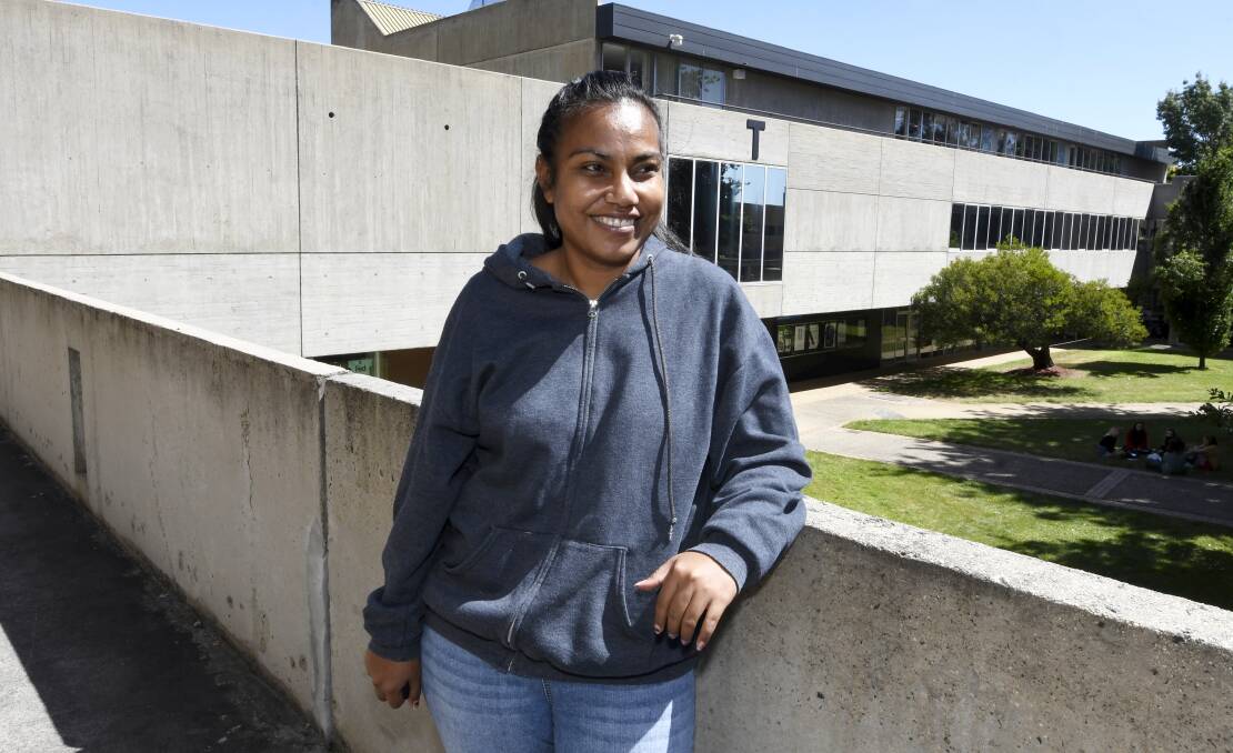 NEW BEGINNING: Tamaua Moriati arrived in Australia from Kiribati last month and has moved to Ballarat to study a Masters of Technology at Federation University. Picture: Lachlan Bence
