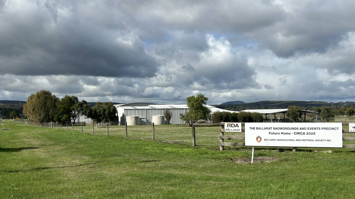 The site of the new Ballarat Showgrounds at the corner of Midland Highway and Rose Hill Road, Mount Rowan.