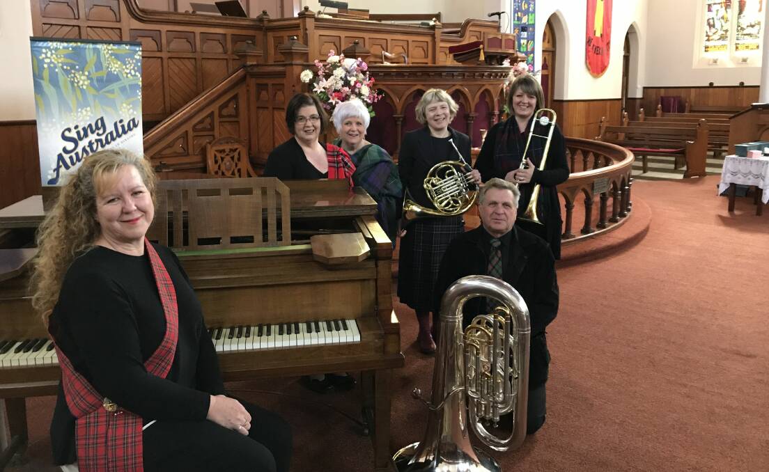 MUSIC: Little Brass Band and Sing Australia members will combine for a Celtic concert at Neil St Uniting Church next month to raise funds for the Burrumbuttock Hay Runners to support drought-hit farmers. Picture: Michelle Smith