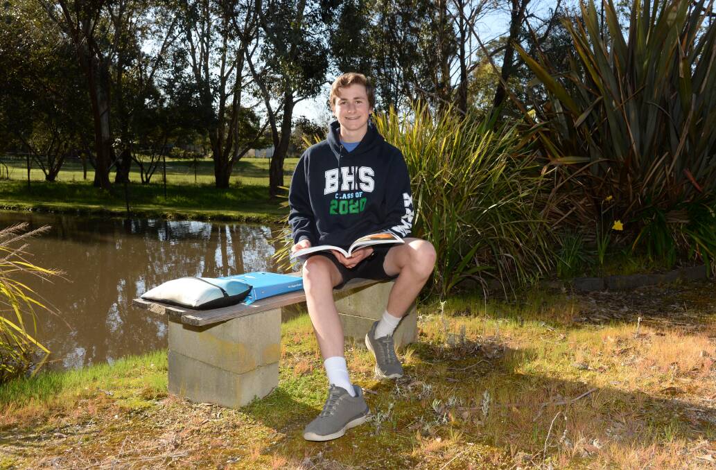 PLAN: Charlie Cronin will not sit his VCE exams as he has his sights set on an agribusiness diploma at Longerenong College which does not require an ATAR. Picture: Kate Healy