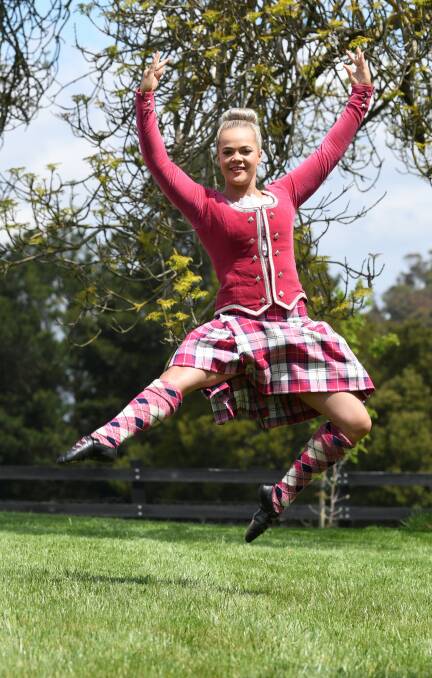 READY: Monique Plover is ready for 10-hour rehearsal days in the lead up to the Royal Edinburgh Military Tattoo in Sydney. Picture: Lachlan Bence