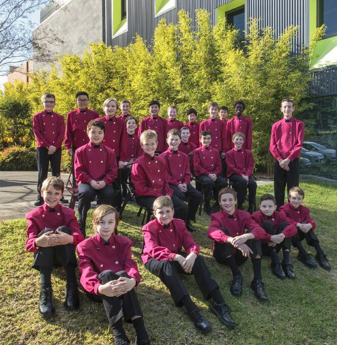 SING: The Australian Boys Choir will perform at the Art Gallery of Ballarat on Sunday, just days before heading off for a European tour where they will sing at Bach’s church and Mozart’s church. Picture: supplied
