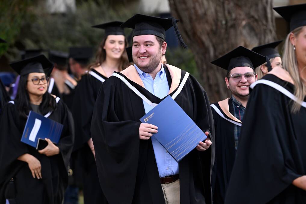 More than 700 students celebrated their graduations from Federation University's Ballarat campuses last week. Picture by Adam Trafford
