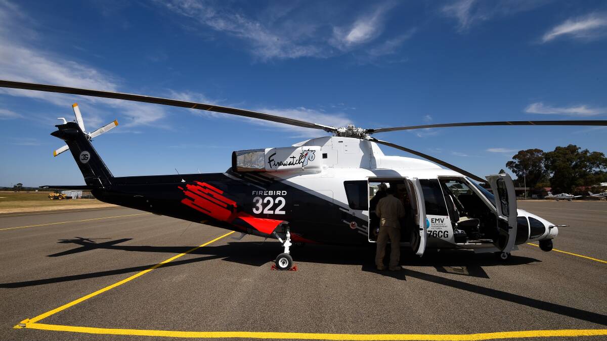 STAYING: The Sikorsky Firebird 322 will remain in Ballarat this summer but one helicopter is set to be redeployed to Gippsland.