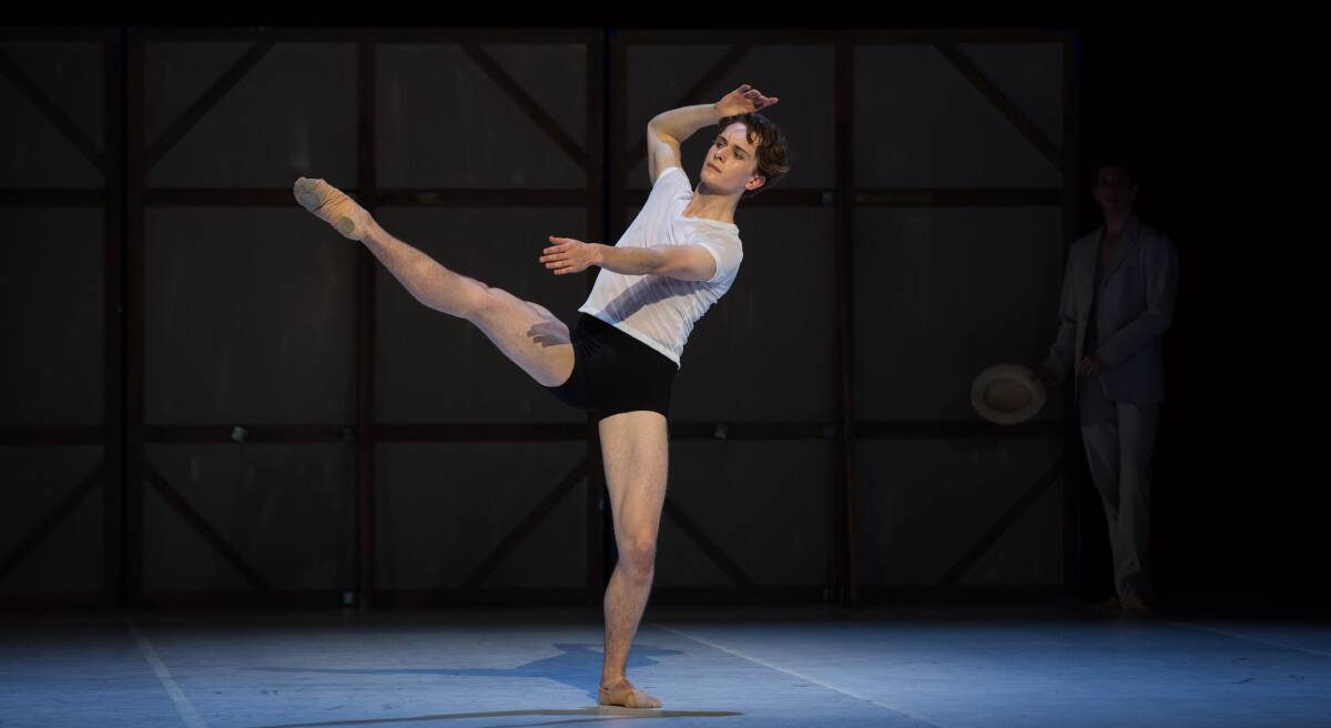 CHALLENGE: Ballarat born and trained Australian Ballet dancer Callum Linnane in rehearsals in Adelaide. Picture: Kate Longley
