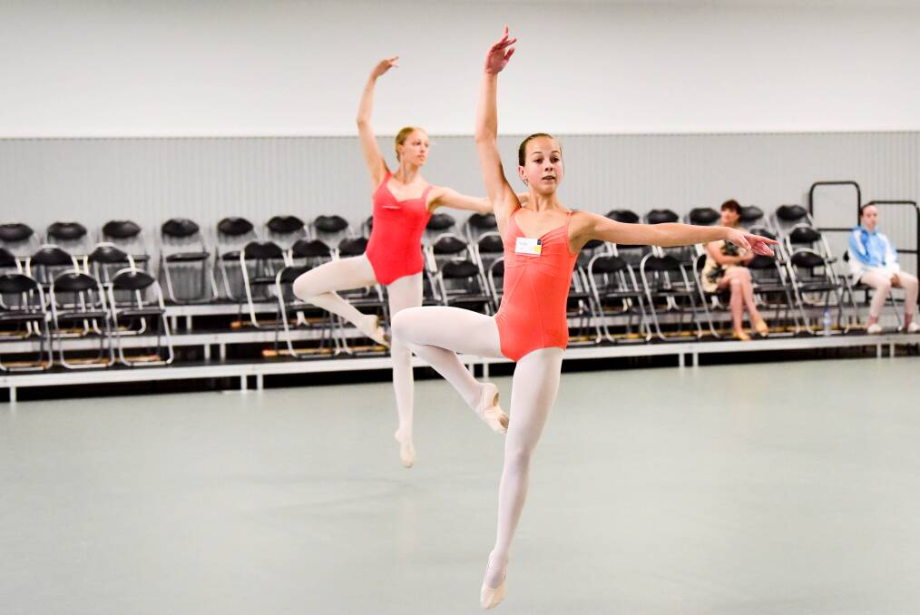 EN POINTE: Emily Euman was among about 300 dancers taking part in master classes as part of the Ballarat Dance Awards. Picture: Brendan McCarthy