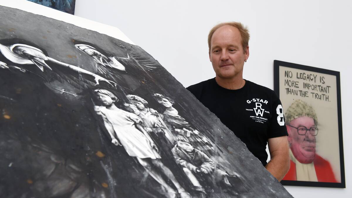 GENRES: Survivor Robert House commissioned works across a wide genre of arts for Out of the Darkness, which is showing at the Art Gallery of Ballarat until August.