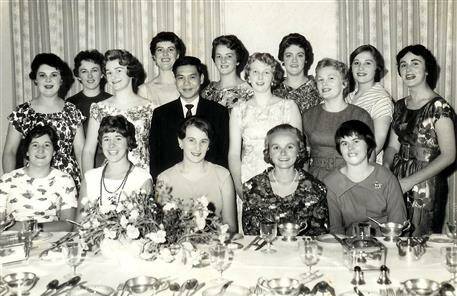 The class of April 1959 celebrate their finals dinner in 1962 after finishing their three years of training and passing exams. Picture courtesy Museums Victoria | Victorian Collections 