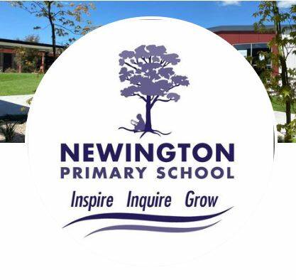 The new school log for the newly renamed Newington Primary School