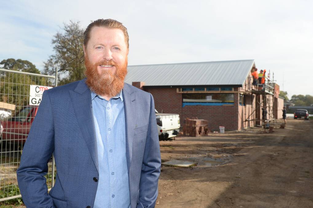 GROWTH: Dr Anthony Rogan outside the new Eureka Osteopathy clinic being built on Howitt St to cater for increased demand for osteopathy services in Ballarat. Picture: Kate Healy