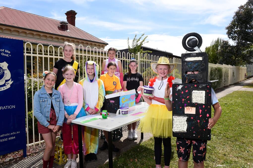 DREAMS: St Columba's pupils show off their passion projects during a school dress-up day to raise money for FECRI and Coeliac Australia. Picture: Adam Trafford
