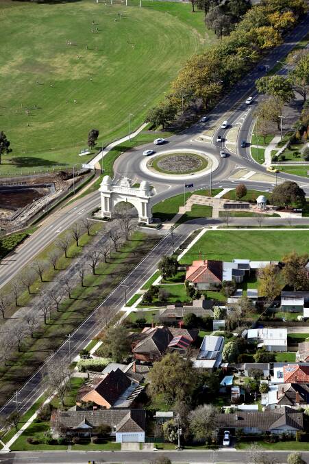 ROADWORKS: Arch of Victory roundabout will have roadworks later this year to help streamline Sturt St traffic around Ballarat High School.