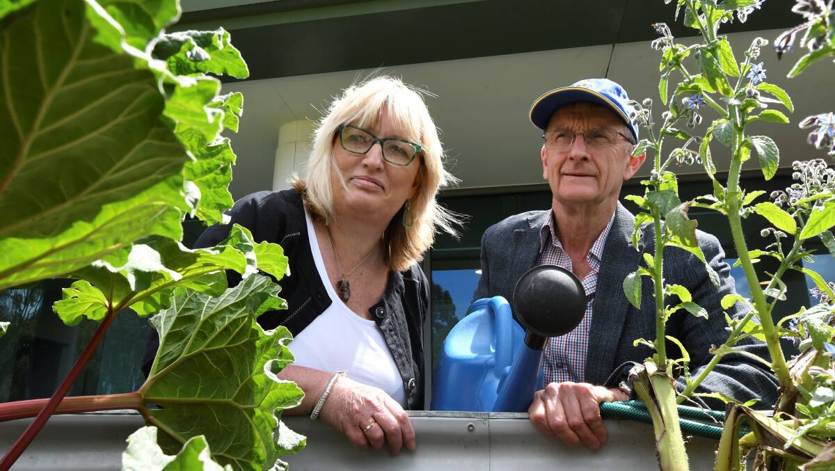GREEN: Grampians Central West Waste and Resource Recovery Group executive officer La Vergne Lehmann and SpringFest director Robert Glass. Picture: Lachlan Bence