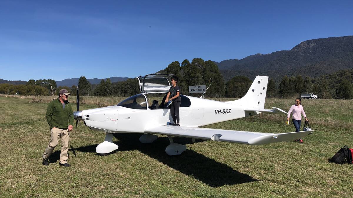 A family flying trip away in Simon Kinnersly's home-built Sling aircraft. Picture supplied
