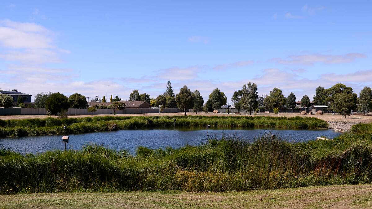 WATER: The lake at Doug Dean Reserve will get a clean up from students at nearby Lumen Christi Catholic Primary School as part of Clean Up Australia Day activities. Picture: Adam Trafford