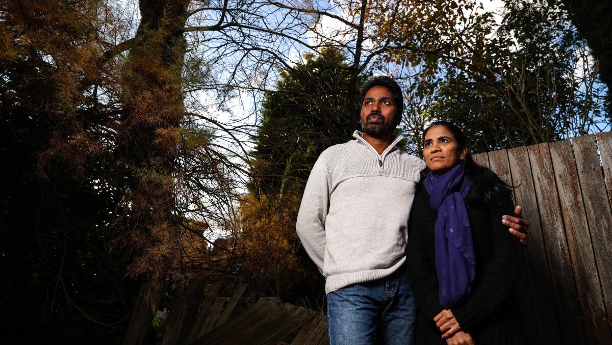 HOPE: Refugees Neil and Sugaa Para hope the new federal government will grant them permanent residency, citizenship, or at least work rights. Picture: Luke Hemer 