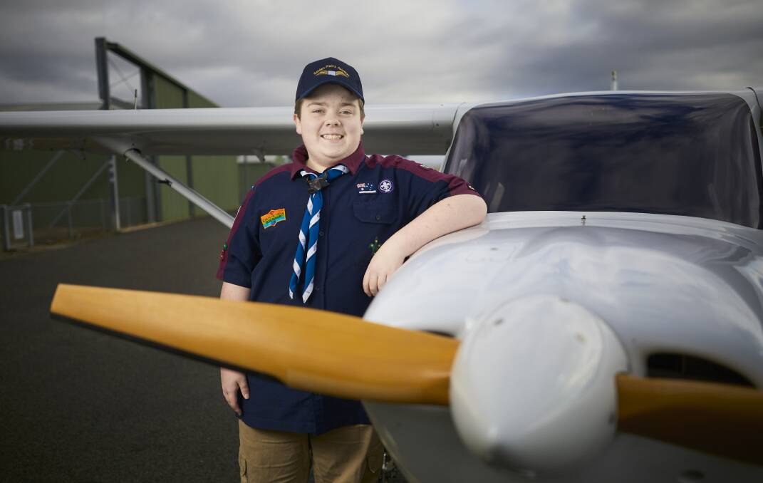 FLYING HIGH: Corey Loader will be part of a 25 person team to build a BushCat ultralight aircraft in a week at AirVenture Australia.