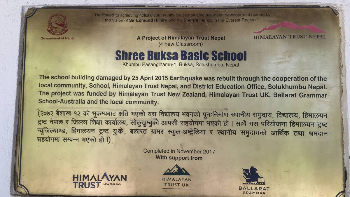 Nepal building trip for schoolies