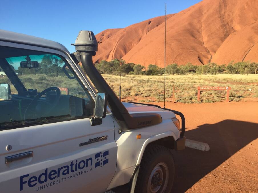 PROJECT: Federation University Professor of History Keir Reeves will lead a three year project focussing on building employment opportunities for Indigenous Australians in cultural tourism at Uluru-Kata Tjuta National Park in the Northern Territory. Picture: supplied