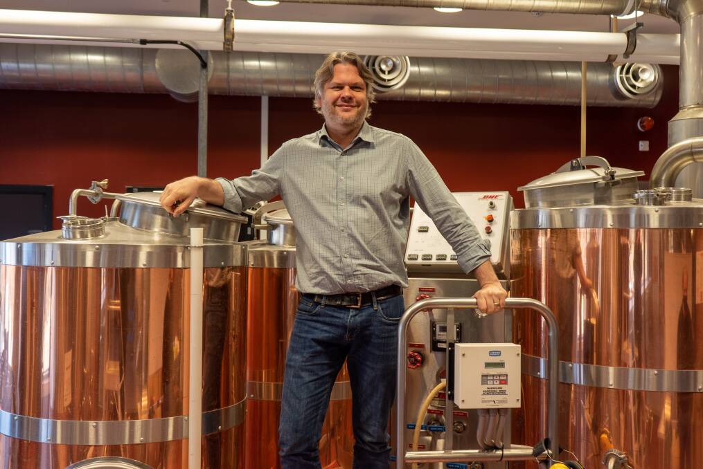 BREWER: Dr David Bean, Senior Lecturer in Microbiology and Fermentation Technology heads up Federation University's brewery and brewing course, which is celebrating its 50th anniversary. Picture: supplied