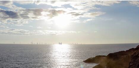The view of the proposed offshore windfarm from Cape Bridgewater. Picture supplied
