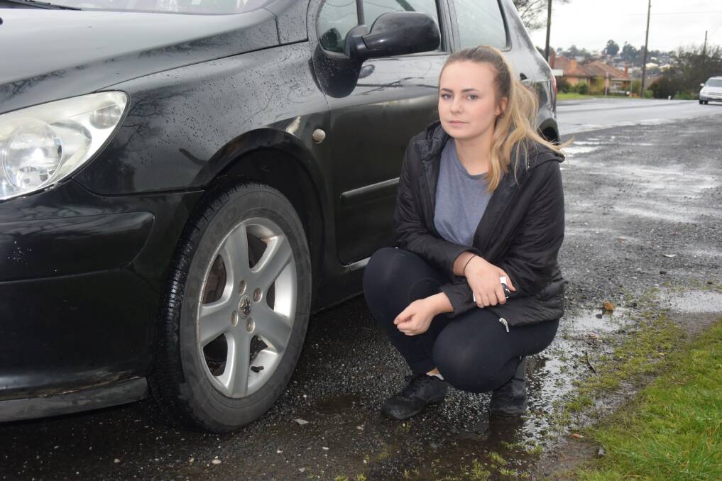 Zara Jarvis is frustrated by the City of Ballarat's car damage policy.