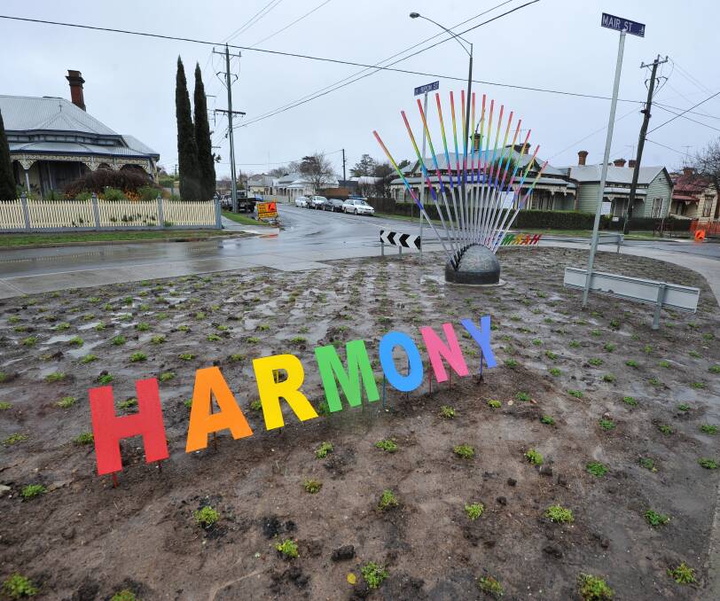 New home: Ballarat's controversial Harmony Roundabout structure will be re-located in 2017.