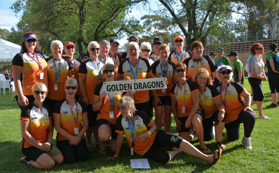 Success: Golden Dragons Ballarat is becoming a force to be reckoned with, with this year's squad (pictured) excelling at the Australian Masters Games in Adelaide.