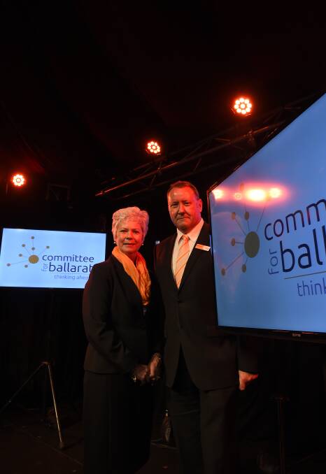 BRIGHT FUTURE: Committee for Ballarat chair Judy Verlin and chief executive John Kilgour are excited for the future of the Leadership Ballarat and Western Region program.