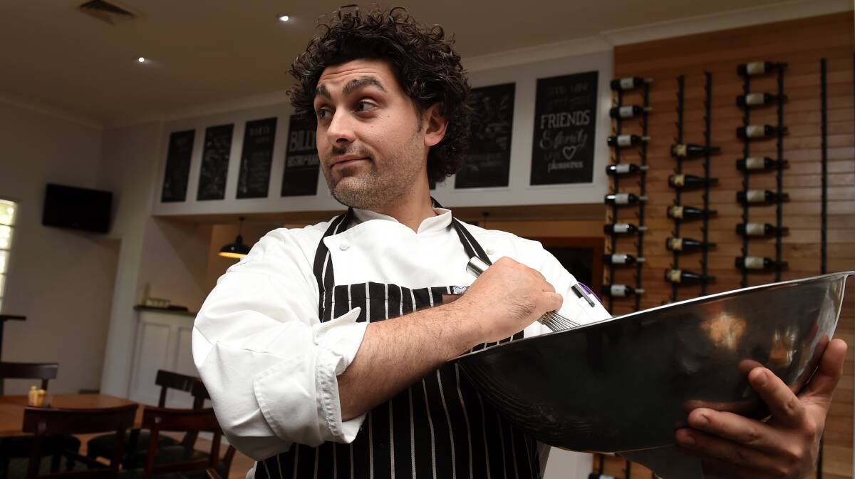 Cooking up a storm: Billy's Bistro and Bar's Italian chef Donatello Pietrantuono, affectionately known as Chef Dona. Picture: Lachlan Bence